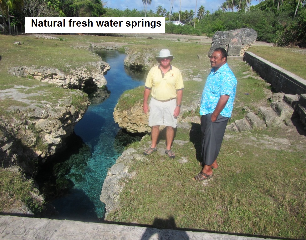 Tony & Dr. Sonasi at the fresh water springs.